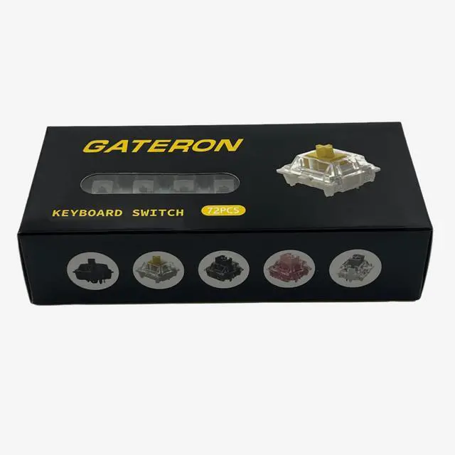 Alt view image 14 of 14 - Yellow Pro V2 Pre-lubed 5-Pin 50gf Linear Switches for All MX Mechanical Keyboard Game Keyboard(Milky Yellow Pro V2,72PCS)