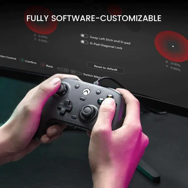 Alt view image 13 of 14 - G7 HE Wired Xbox Controller, Officially licensed Controller for Xbox Series X|S, Xbox One, Windows 10|11, PC, Video Game Controller with Hall Effect Sticks (Black)