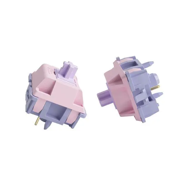 Alt view image 12 of 14 - V3 Fairy Linear Silent Keyboard Switch for Mechanical Gaming Keyboard, 5-Pin 50gf Quiet Pre-Lubed Switches with Standard MX Structure (45pcs)