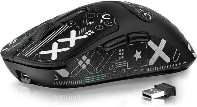 Alt view image 8 of 14 - X3 Wireless Gaming Mouse, 49g Lightweight Triple Mode Ergonomic Computer Mouse, PAW3395 26K DPI Sensor, 200h Battery Life, Griptape Programmable Buttons for PC/Laptop/Mac/Win