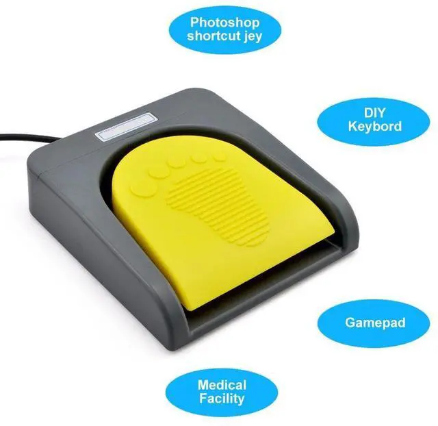 Alt view image 9 of 14 - USB Single Foot Switch Control One Key Customized Computer Keyboard Action Pedal HID