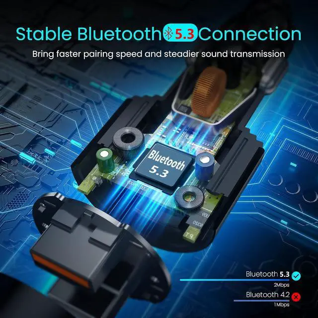 Alt view image 10 of 14 - Upgraded V5.3 FM Bluetooth Transmitter, Bluetooth Car Adapter QC3.0 & LED Backlit Wireless FM Radio Adapter Music Player/Car Kit, Siri Google Assistant