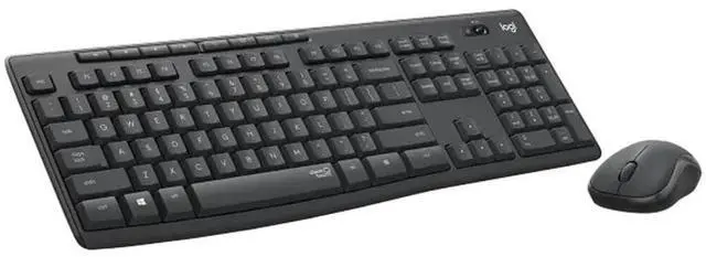 Alt view image 11 of 14 - MK295 Wireless Mouse & Keyboard Combo with SilentTouch Technology, Full Numpad, Advanced Optical Tracking, Lag-Free Wireless, 90% Less Noise - Graphite
