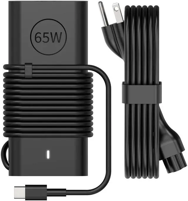 Alt view image 8 of 14 - 65W 60W USB C Laptop Charger Compatible with Dell Chromebook 3100 3300 3380 3400 3500 Latitude 5420 5430 5440 5450 5520 5530 5540 5550 7340 7420 7440 XPS 13 Computer Charger Type C AC Adapter