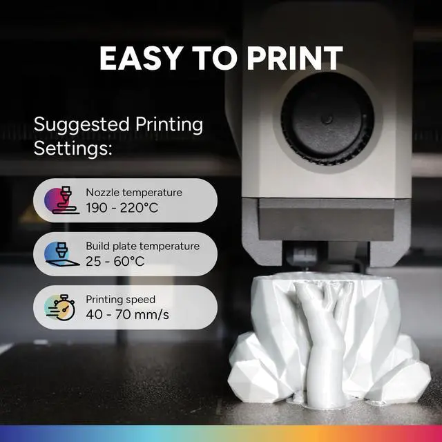 Alt view image 13 of 14 - 4KG Bundle PLA Plus (PLA+) Filament 1.75mm, Stronger & More Durable, Professional Toughness 3D Printer Filament 1kg (2.2lbs) 4 Pack, High Precision +/- 0.02mm, Tangle-Free (Black*4)