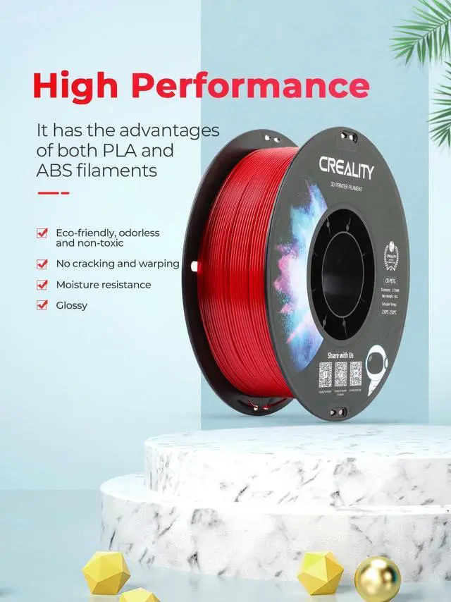 Alt view image 9 of 14 - 2 kg Black & White PETG 1.75mm Filament, 3D Printer Filament Bundle, Excellent Toughness High Precision, Odorless Non-Toxic Moistureproof, Glossy, Accuracy +/- 0.02mm
