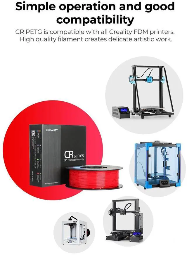 Alt view image 13 of 14 - 2 kg Black & White PETG 1.75mm Filament, 3D Printer Filament Bundle, Excellent Toughness High Precision, Odorless Non-Toxic Moistureproof, Glossy, Accuracy +/- 0.02mm