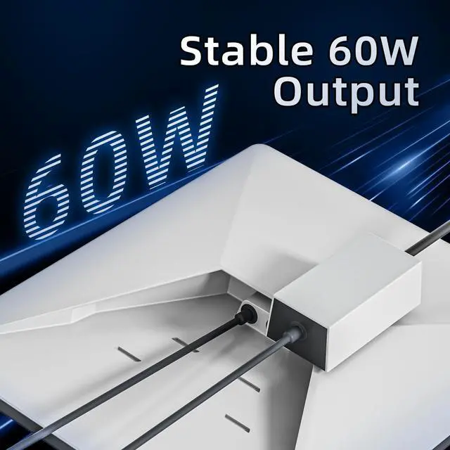 Alt view image 9 of 12 - Starlink Mini AC Power Supply, Starlink Mini Extension Power Cable, Output 60W, Wall Charger Plug, Smaller Plug Footprint, 5.9FT