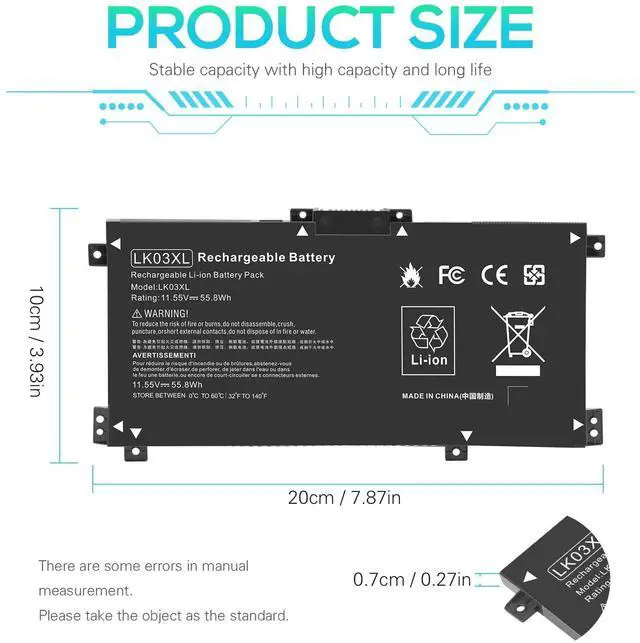 Alt view image 10 of 14 - LK03XL L09281-855 916814-855 Battery for HP Envy X360 bp1xx bq0xx bq1xx bq021dx bp112dx cn0xxx cn1xxx cn0011dx cn0012dx cp0xxx cp0011dx ae1xx ae111dx bw0xxx bw0013dx ce0xxx ce1xxx ce1013dx