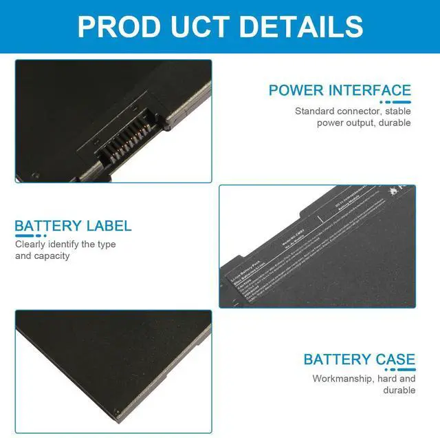 Alt view image 12 of 14 - CM03XL Battery fit HP EliteBook 740 745 750 755 840 845 850 855 G1 G2 Series, fit HP ZBook 14 15u, P/N: HSTNN-DB4Q HSTNN-L11C-5 HSTNN-LB4R 717376-001 CM03 CM03050XL Notebook Laptop Battery
