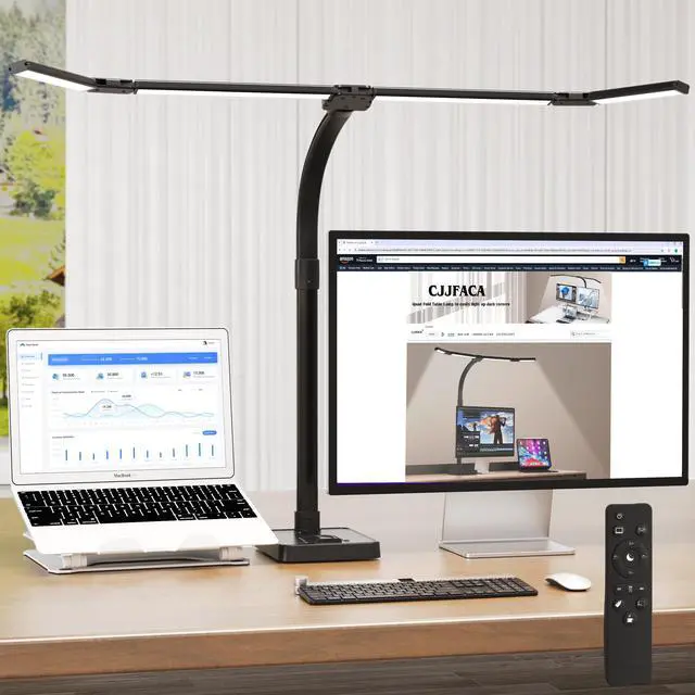Alt view image 7 of 12 - desk lamp for home officeArchitect Led Desk Lamp with 25 Lighting Modes Adjustable Flexible Gooseneck, 24W Ultra Bright Task Lamp with Atmosphere LightingBlack Desktop)
