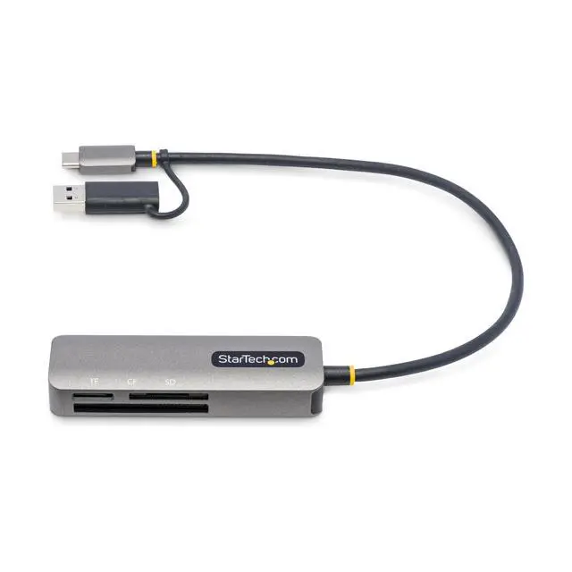 Alt view image 8 of 12 - USB 3.0 Multi-Media Memory Card Reader, SD/microSD/CompactFlash, USB-C External Card Reader with USB-A Adapter