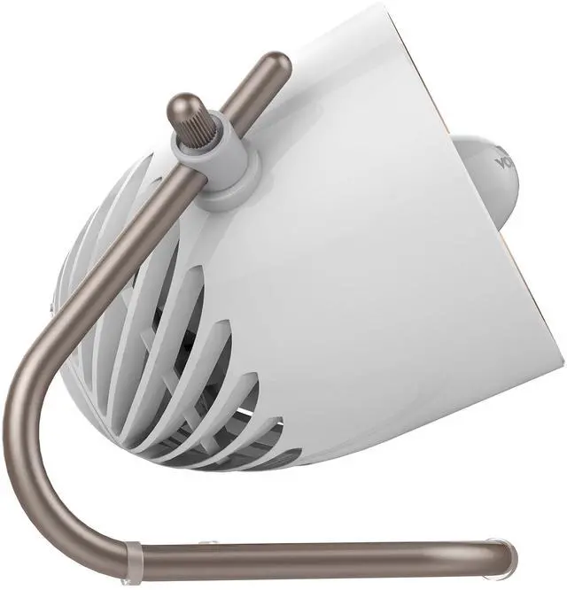 Alt view image 9 of 10 - Pivot Personal Air Circulator Fan, 6-inch, Quiet Portable for Travel, 3 Speed Settings, Targeted Cooling Airflow, 360-Degree Adjustable Axis, Fan for Bedroom, Office, And Desktop, Copper