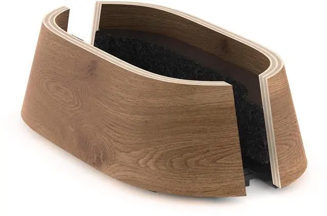 Alt view image 11 of 14 - Vertical Laptop Stand in Black Walnut Wood, Upright Adjustable Holder and Dock, Laptop Vertical Stand Fits MacBook Pro and Other Laptops .5" to 1.5", Clamshell Compatible