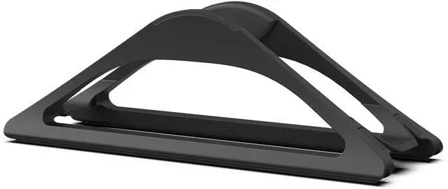 Alt view image 13 of 14 - Vertical Laptop Stand for Desks in Matte Black, Upright Adjustable Holder to Dock Apple MacBook Stand, and Other Laptops to Organize Work & Home Office, Automatic Grip