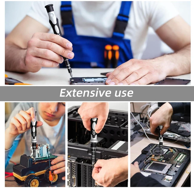 Alt view image 10 of 12 - 115-in-1 Precision Screwdriver Set, Micro Magnetic Repair Tool Kits,Mini Screwdriver Set,Professional Electronic Tools Kit for iPhone, MacBook, Computer, Laptop, PC, RC, PS4, Xbox, Eyeglasses, Watch