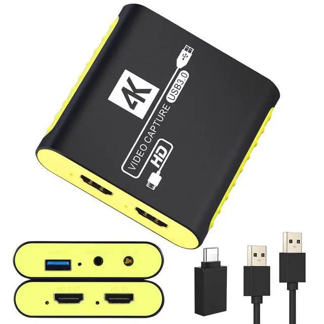 Alt view image 6 of 8 - Capture Card for Nintendo Switch 2, Switch 1, OLED, Steam Deck, PS4, PS5, Xbox, USB3.0 1080P 60FPS Streaming, 4K@30Hz HDMI Passthrough, Plug and Play, Compatible with OBS,YouTube,TikTok, Mac,Windows