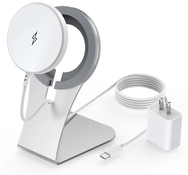 Alt view image 8 of 14 - Magnetic Wireless Charger for Apple iPhone 17 Mag Safe Charging,USB-C Charger Block & 6FT 15W Fast Wireless Charging Pad Stand for iPhone 17/17Air/17Pro/17 ProMax/16/16 Plus/15/14/13/12 Series,AirPods