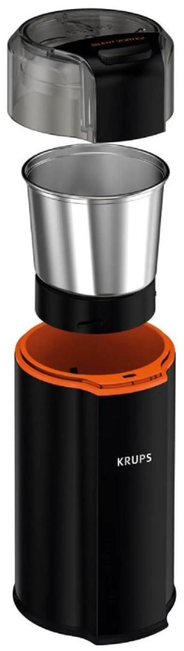 Alt view image 12 of 14 - Silent Vortex Electric Coffee Grinder: 3 oz Capacity, 5x Quieter, 175W Motor for Coffee Beans, Spices & Herbs - Removable Dishwasher-Safe Bowl, 12-Cup Yield, Black