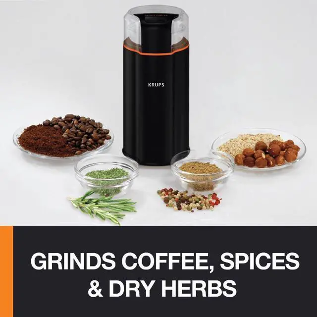 Alt view image 13 of 14 - Silent Vortex Electric Coffee Grinder: 3 oz Capacity, 5x Quieter, 175W Motor for Coffee Beans, Spices & Herbs - Removable Dishwasher-Safe Bowl, 12-Cup Yield, Black