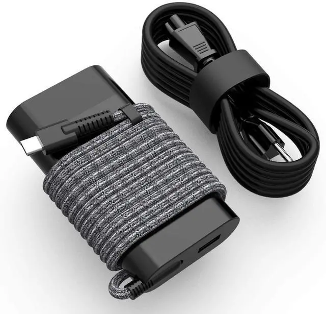 Alt view image 8 of 14 - Original Replacement New Version 65W HP USB C Laptop Charger for HP Elitebook x360, Spectre X360, HP Chromebook, Elite x2, ProBook, Split x2, Pavilion, Envy Travel AC Power Supply Adapter