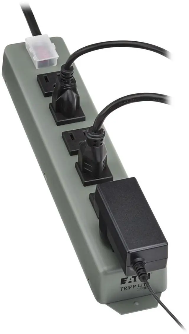 Alt view image 11 of 14 - 6-Outlet Heavy Duty Power Strip, Metal, Mountable (Wall Mount & Under Desk), 6ft Extension Cord, On/Off Switch Cover, Industrial Garage Shop Work Bench Applications (6SP)