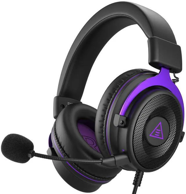 Alt view image 8 of 14 - E900 Headset with Microphone for PC, PS4,PS5, Xbox - Detachable Noise Canceling Mic, 3D Surround Sound, Wired Headphone for Gaming, Computer, Laptop, 3.5MM Jack