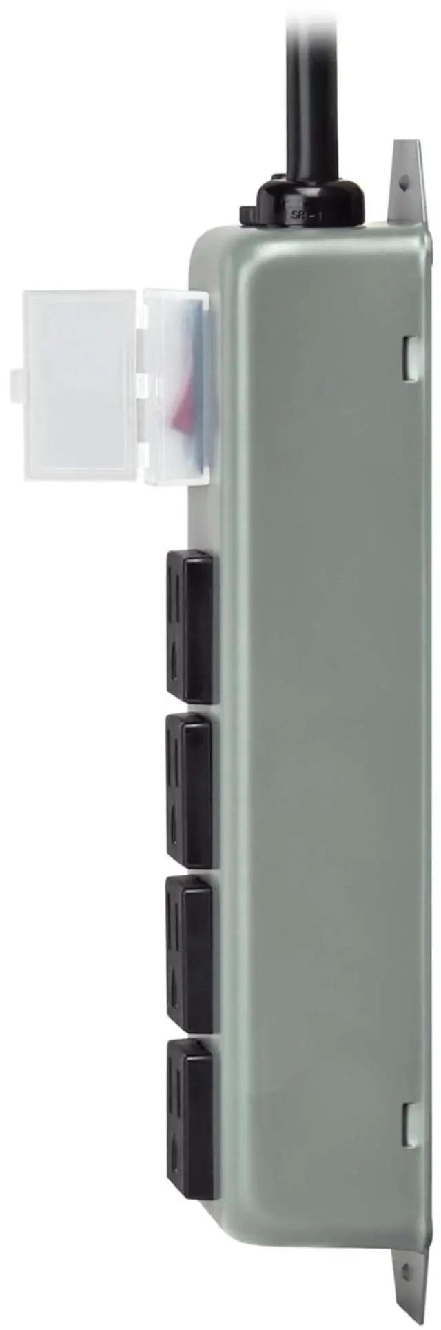 Alt view image 14 of 14 - series 4-Outlet Heavy Duty Power Strip, Metal, Mountable (Wall Mount & Under Desk), 6ft Extension Cord, On/Off Switch Cover, Industrial Garage Shop Work Bench Applications (UL603CB-6)