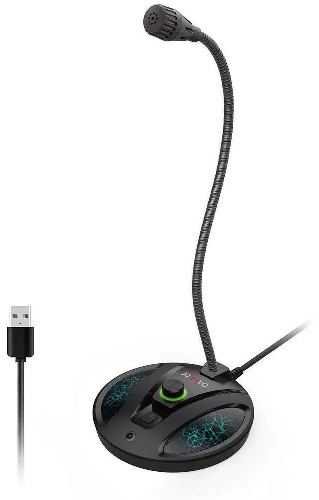 Alt view image 8 of 14 - USB Recording Microphone, Computer PC Podcast Condenser Cardioid Mic with Mute Button & LED Indicator for Laptop, Mac, PS4 - Vocal, Podcasting, Skype, YouTube, Streaming (JV603PRO)