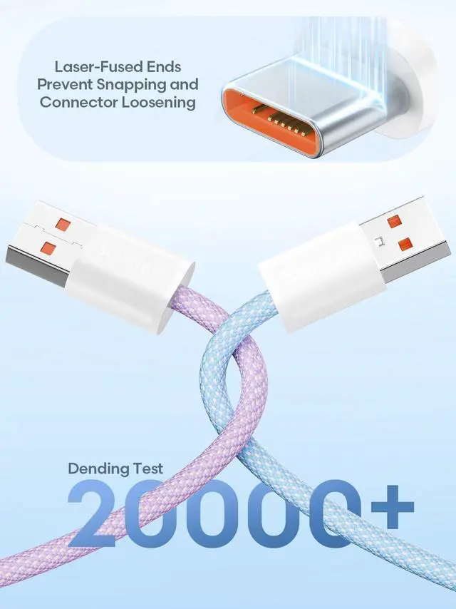 Alt view image 13 of 14 - USB C Cable 3FT 3-Pack, USB A to USB Type C Charger Cord, 3A Fast Charging Compatible with iPhone 15 16 17 Pro, Samsung S24/S23 S22/Note 20/10, Car Play, Apple iPad Android Accessories