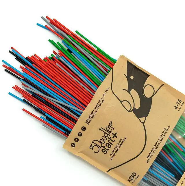 Main image of Start 3D Printing Filament Refill Bag for 6+ years old (x250 Strands, Over 1250 ft. of Extruded Plastic) - Primary Pow