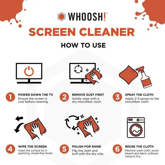 Alt view image 14 of 14 - Pro 16.9 fl oz Refillable TV Screen Cleaner & Microfiber Cloth - Streak-Free Cleaner for Flat Screens, OLED, LCD, Smart TV, Monitors - Non-Toxic, Odorless - Electronics Cleaning Kit