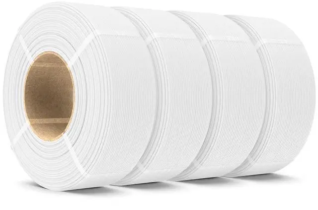 Alt view image 8 of 14 - 4KG PLA Filament Refill 1.75mm, 1000g PLA Matte Filament Bundle 4 Packs, 3D Printer Filament Refill for Reusable Spools, Fit for Most Brand Spool. 1KG/Roll, White*4