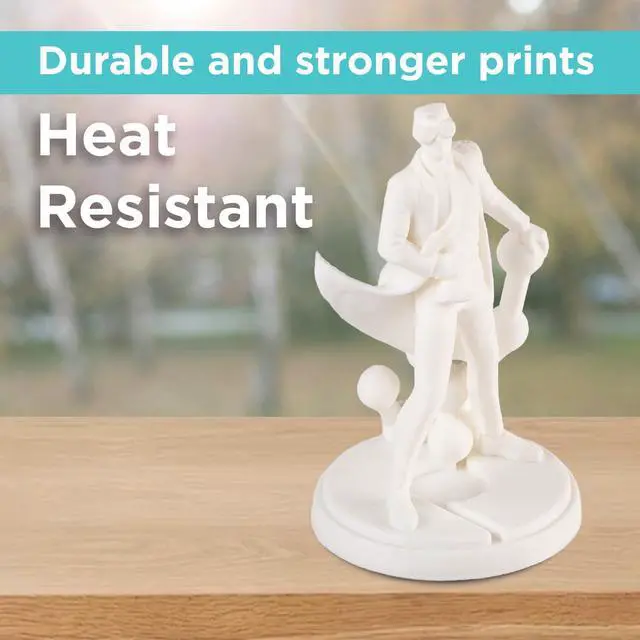 Alt view image 9 of 14 - ABS Filament 1.75mm White, 3D Printer Filament 1.75mm Heat Resistant 1kg - PolyLite ABS 3D Printing Filament 1.75mm, Strong & Durable, Dimensional Accuracy +/- 0.03mm