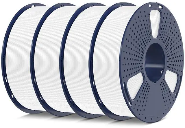 Alt view image 8 of 14 - 4kg PLA 3D Printer Filament Bundle, Neatly Wound PLA Filament 1.75mm ±0.02mm, Individually Vacuum Packed, 4kg in Total, 1kg per Spool, 4 Pack, 4000g, 4White