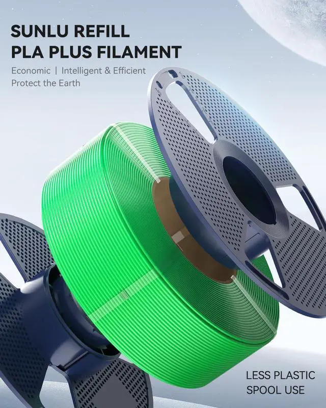 Alt view image 10 of 14 - 4KG PLA Filament Refill 1.75mm, 1000g PLA Matte Filament Bundle 4 Packs, 3D Printer Filament Refill for Reusable Spools, Fit for Most Brand Spool. 1KG/Roll, White*4