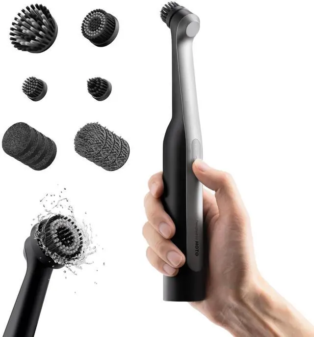 Alt view image 8 of 14 - Cordless Spin Scrubber, Electric Rechargeble Grout Cleaning Brush, IPX7 Waterproof Bathroom Scrubber, 12 Replaceable Brush Heads Version Power Scrubber for Grout, Tiles, Corners, Crevices