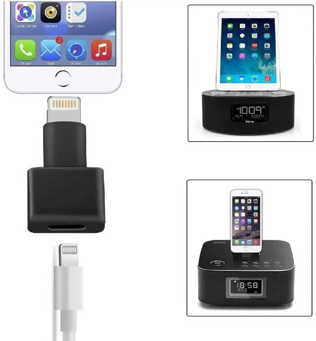 Alt view image 5 of 7 - 2Pack Apple MFi Certified Lightning Extender Adapter, Male to Female, 8-pin for iPhone 13 12 11 X XS XR 8 7 6 iPad Transfer Audio Video Data
