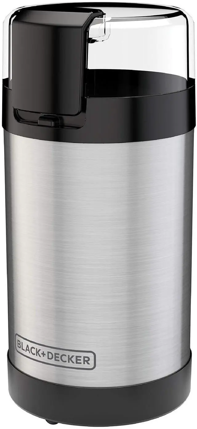 Alt view image 13 of 14 - One Touch Coffee Grinder, 2/3 Cup Coffee Bean Capacity, Spice Grinder, One Touch Push-Button Control -150 Watts -Stainless Steel Blades