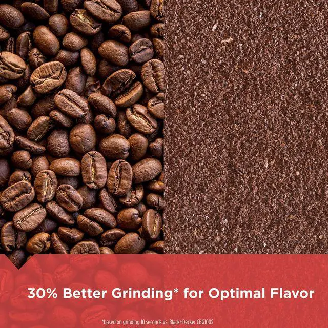 Alt view image 14 of 14 - One Touch Coffee Grinder, 2/3 Cup Coffee Bean Capacity, Spice Grinder, One Touch Push-Button Control -150 Watts -Stainless Steel Blades