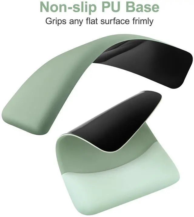 Alt view image 11 of 14 - Keyboard Mouse Pad Set, Large Gaming Mouse Pad&Rectangular Keyboard Wrist Rest&Mousepad with Wrist Rest&Coaster, Ergonomic Non-Slip&Easy Typing Pad with Curved Silicone Lining, Antique Green