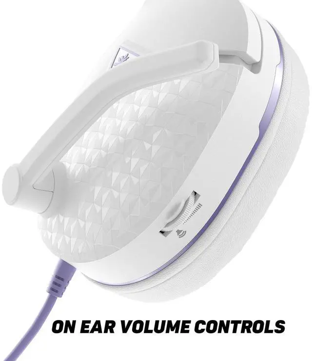 Alt view image 13 of 14 - Gaming Headset - Xbox Series X, Xbox Series S, Xbox One, PS5, PS4, PlayStation, PC, Mobile with 3.5mm - Flip-Up Mic, 40mm Speakers, PC Splitter, White