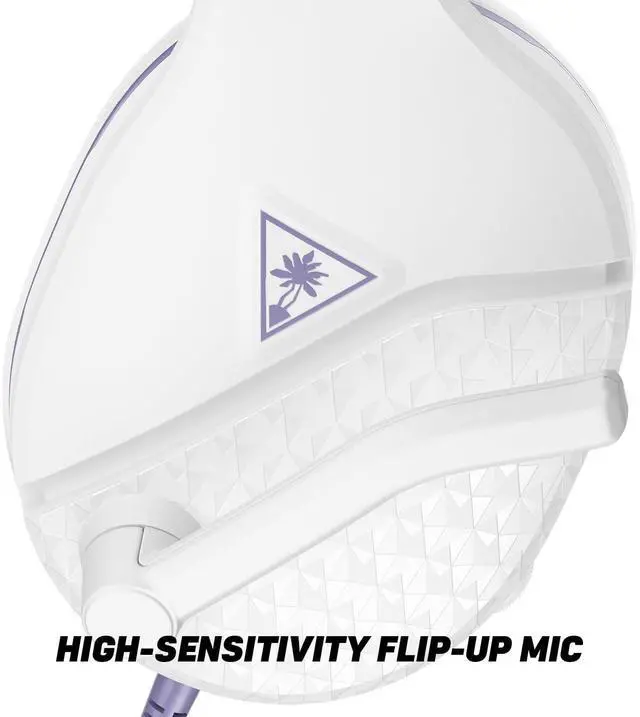 Alt view image 9 of 14 - Gaming Headset - Xbox Series X, Xbox Series S, Xbox One, PS5, PS4, PlayStation, PC, Mobile with 3.5mm - Flip-Up Mic, 40mm Speakers, PC Splitter, White