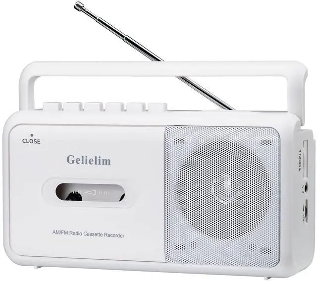 Alt view image 14 of 14 - Portable Cassette Player with AM/FM Radio, Casette Tape Player Recorder with Headphone Jack, Cassette Boombox for Home and Travel, Elderly Gift, Audio to Cassette Converter AC/Battery Power