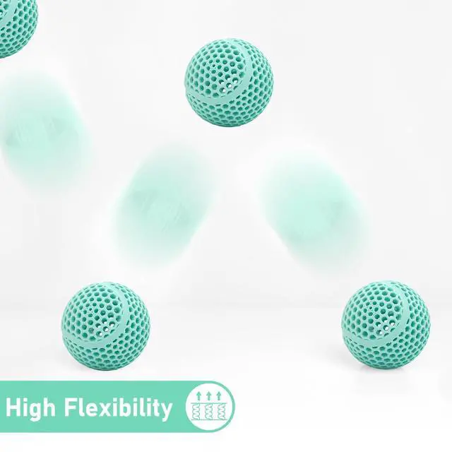 Alt view image 7 of 12 - Flexible PLA Food-Safe 92A Soft PLA 3D Printer Filament 1.75mm 1KG for Printing Dog Chew Toys and Highly Elastic Bouncy Airless Basketball Pet Ball, Mint Green