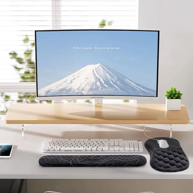 Alt view image 13 of 14 - Mouse Pad Wrist Support, 2 in1 Keyboard Wrist Rest+ Ergonomic Mouse Pad, Non-Slip Wrist Rest for Computer Keyboard, Made Easy Typing & Relieve Wrist Pain(Black White)
