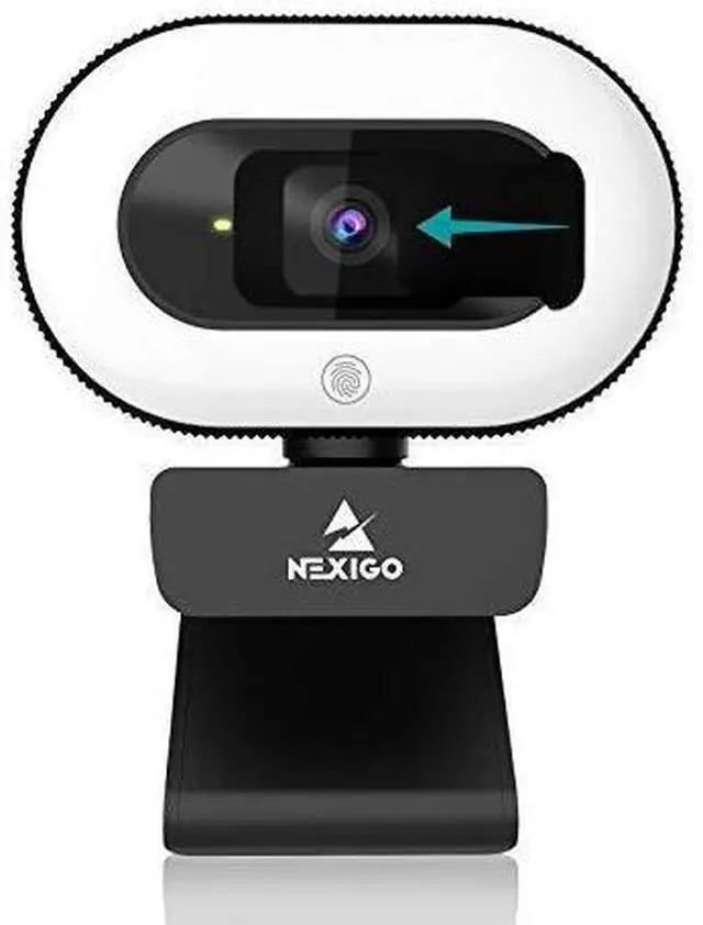 Alt view image 8 of 12 - StreamCam N930E with Software, 1080P Webcam with Ring Light and Privacy Cover, Auto-Focus, Plug and Play, Web Camera for Online Learning, Zoom Meeting Skype Teams, PC Mac Laptop Desktop