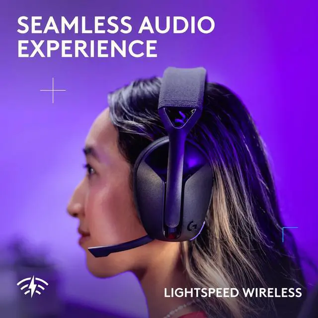 Alt view image 11 of 14 - G321 Lightspeed Wireless Bluetooth Gaming Headset, Dynamic Comfort and fit, 16 kHz Boom mic, 20+ hrs Battery, PC, PS4, PS5, Nintendo Switch, Mobile - Black