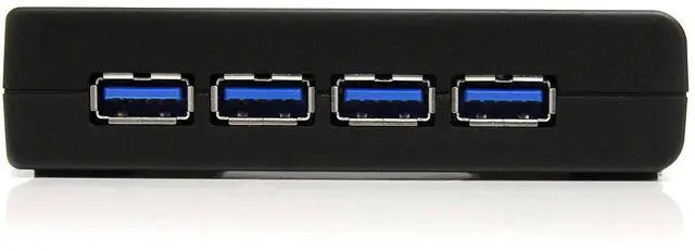 Alt view image 10 of 10 - 4-Port USB 3.0 SuperSpeed Hub with Power Adapter 5Gbps - Portable Multiport USB-A Dock IT Pro - USB Port Expansion Hub for PC/Mac - 4 Port Powered USB Hub for PC (ST4300USB3)