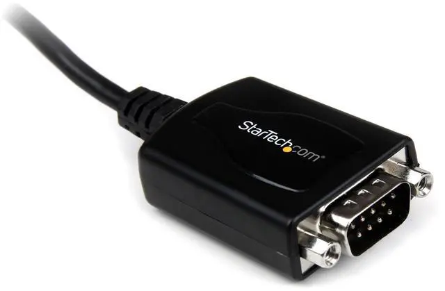 Alt view image 7 of 10 - 1 ft. USB to RS232 Serial DB9 Adapter Cable with COM Port Retention - Up to 920 kpbs USB A to DB9 Serial Adapter , TAA (ICUSB232PRO)